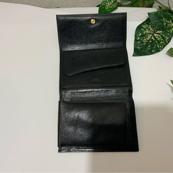 New WITTCHEN BLACK GENUINE ITALIAN LEATHER Italy Collection TRI FOLD WALLET - Picture 6 of 14